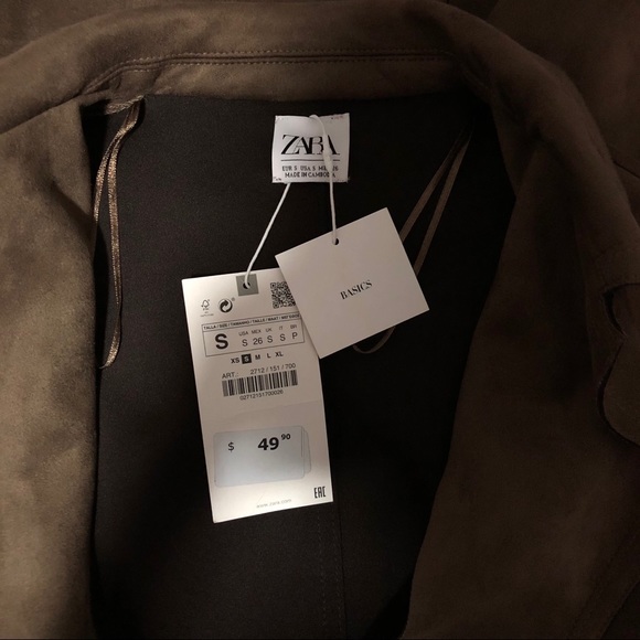 *NWT* ZARA TRENCH COAT - SMALL - Picture 6 of 7